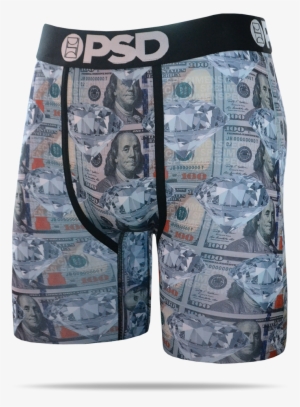 Psd Underwear Men's Money Diamond Boxer Brief 51421009 #510134