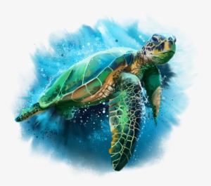 Svg Free Download Green Sea By Kajenna On Deviantart - Sea Turtle Watercolor Painting #510855