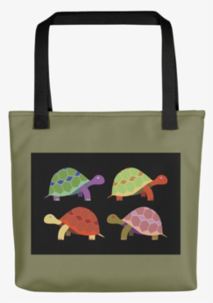 Turtles Pop Art Print - Muholland Drop Top Sunrise - Tote Bags #511204