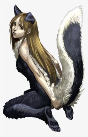 Skunk Girl - Girl With A Skunk Tail #511206