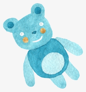 This Graphics Is Ice Blue Bear Transparent Decorative - Adornos Para Bautizo Png #511542