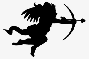 Free Photo Angel Bow Cupid Valentine Love Silhouette - Cupido Png #512147