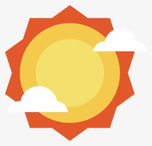 Clip Art Orange Sun Vector Transprent Png - Sol Vector Png #512838