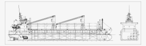 Cargo Ship Technical Drawing #513226