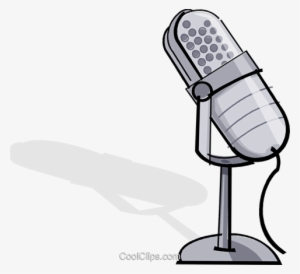 Microphone Royalty Free Vector Clip Art Illustration - Microfone Cartoon Png #513275