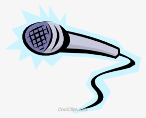 Cool Microphone Royalty Free Vector Clip Art Illustration - Mikrofon Clipart Png #513414