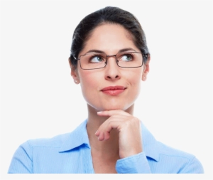Girl Think Png - Thinking Woman Png #513846