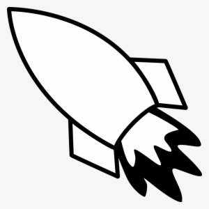 Rocket Clipart Black And White #514268
