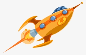 Real Rocket Ship Png - Orange Rocket Png #514351