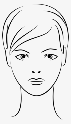 Female Face Line Art #514632