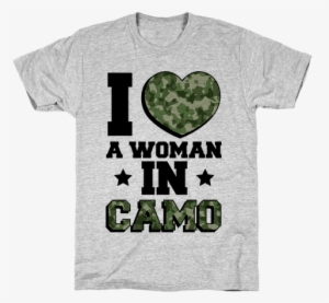I Love A Woman In Camo Mens T-shirt #515275