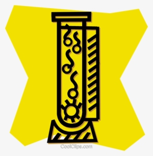 Test Tube With Sperm And An Egg Royalty Free Vector - Yellow #515549