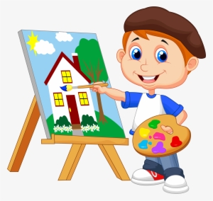 Clip Art Transparent - Kid Painting Clipart #515572