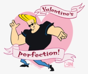 Johnny Bravo Valentines Perfection Juniors Premium - Funny Johnny Bravo #516833