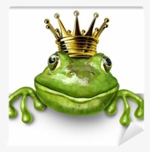 Frog Prince With Small Gold Crown Wall Mural • Pixers® - Ugly: Why Do I Attract And Fall #517156