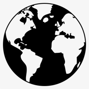 Vector Earth Svg Drawing - Earth Drawing Black And White #518017