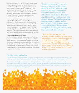 Adp Snapeval Testimonial - Advertising #518617