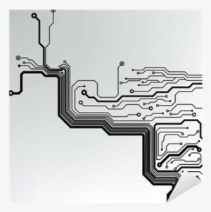Abstract Technology Circuit Board Vector Background - Technology Wall Mural #519687