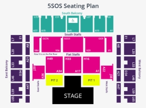 5sos Seating Plan Click To Enlarge - Brighton Centre Seating Plan #519779