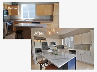 Portland Granite Kitchen Before After - Tom Crandon #5100498