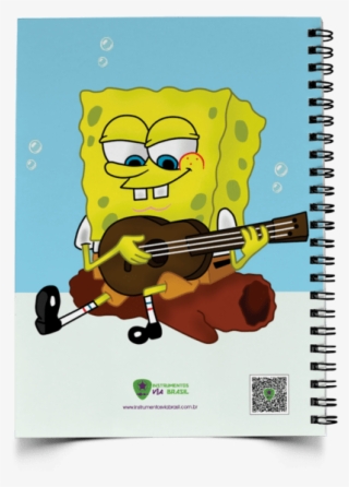 Caderno Universitário Capa Dura - Bob Esponja Con Guitarra #5101039