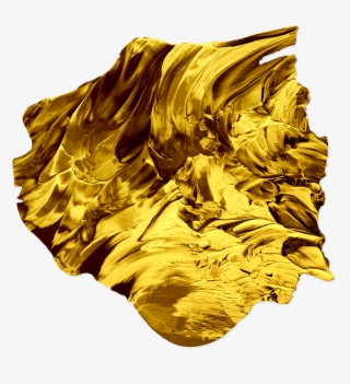 "golden Paint" Is A Set Of Vivid Gold Paint Textures - Painting #5101594