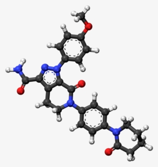 Apixaban Ball And Stick Model - Amine Compounds (chemical Compounds) #5103856