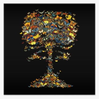 Azulejo Atomic Butterfly De Tobias Fonsecana - Schmetterlinge Glasbild Atomic Butterfly Glasbilder #5104844