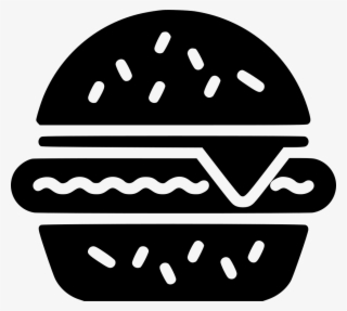 Hamburger Comments - Hamburguesa Png Blanco Y Negro #5106839