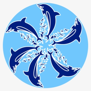 Jumping Dolphins Vector Clipart Image - Dolphins Clip Art #5107480