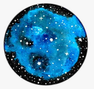 Nebulae In Water Colour And Gouche - Watercolor Painting #5107596