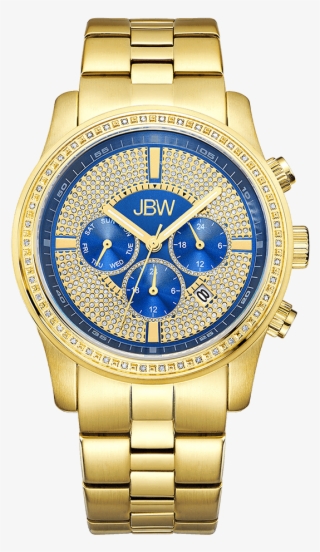 Jbw Vanquish J6337e Gold Gold Diamond Watch Front - Jbw J6337b Men's Vanquish Diamond Watch #5108026