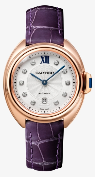 Clé De Cartier Watch31 Mm, 18k Pink Gold, Leather, - Cle Cartier Watch 31 #5108691