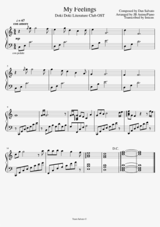 Doki Doki Literature Club Ost - Sheet Music #5109231