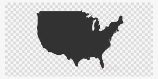 Usa Canada Map Png Clipart United States Of America - Green Bay Packers Clipart Logo #5111222