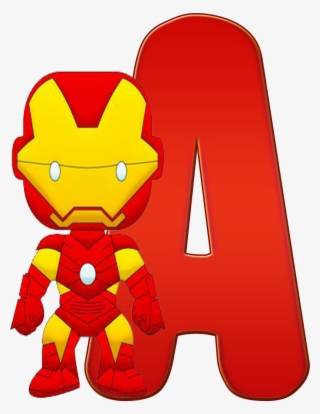 Homem De Ferro Png Cute - Letras De Super Heroes #5111711