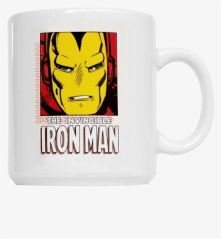 Caneca Personalizada Homem De Ferro Marvel Classic - Retro Iron Man Rectangle Magnet #5112482