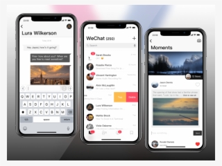 Wechat For Iphone X Modern Card Chat Social Im Iphone #5114988