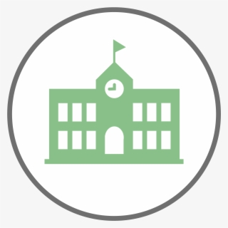 District Staff Benefits - School Silhouette Png #5115894