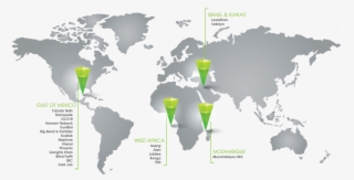 Recent Projects Map - Earth Map Flat Outline #5117713