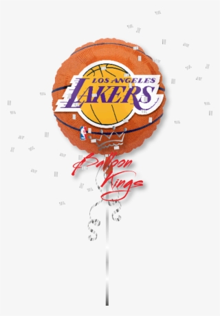 La Lakers - 18" Nba La Lakers Basketball Balloon - Mylar Balloons #5117867