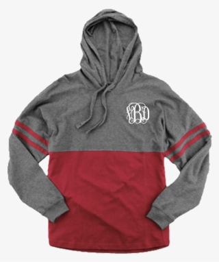 Hooded Pom Pom Jersey, Granite And Garnet - Boxercraft #5120998