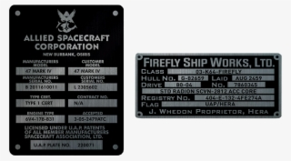 Builder's Plaques Metalized Sticker Set - Firefly Builder's Plaques Metalized Sticker Set #5121518