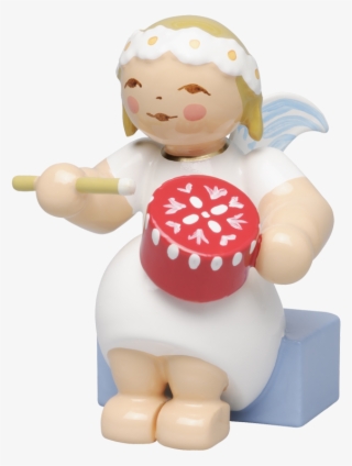 Marguerite Angel, Sitting, With Splinter Box - Wendt & Kühn Margeritenengel, Sitzend, Mit Spandose #5123096