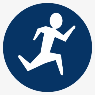 How To Set Use Blue Running Man Icon Png #5125455