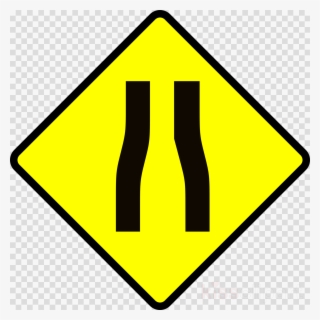 Two Way Street Sign Clipart Traffic Sign Warning Sign - Clip Art #5125519