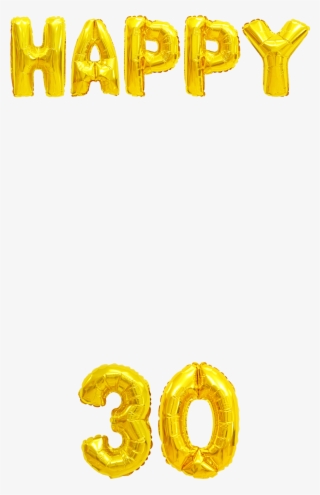 Gold Balloons 30th - Happy 23rd Birthday Png #5126543