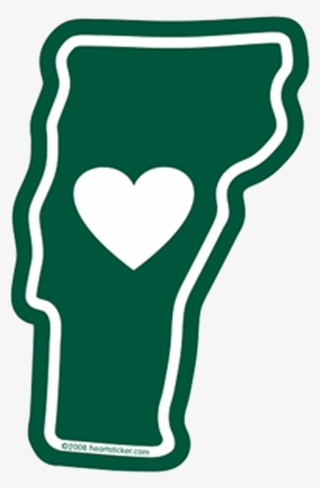 Vermont Heart Sticker - Vermont Sticker #5127274
