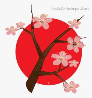 Japanese Designs Download Hd Png - Japan Cherry Blossom Logo #5127836