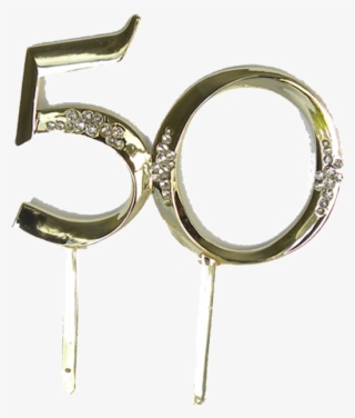 50 Cake Topper - 50 Years Cake Png #5128017
